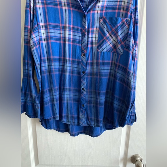 Arizona Co boyfriend fit long sleeved button size XXL -juniors - Picture 3 of 5